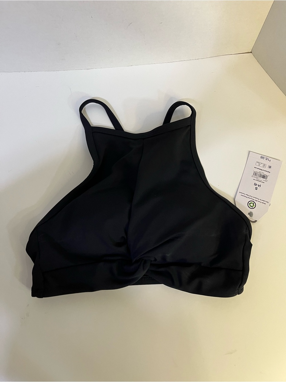 Time and Tru Black Swimsuit Top